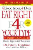 Book cover of Eat Right 4 Your Type: The Individualized Blood Type Diet Solution