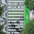 Book cover of Walkable City Rules: 101 Steps to Making Better Places