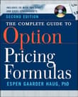 Book cover of The Complete Guide to Option Pricing Formulas