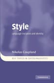 Book cover of Style: Language Variation and Identity