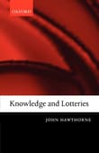 Book cover of Knowledge and Lotteries