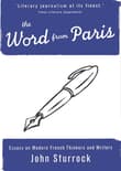 Book cover of The Word From Paris: Essays on Modern French Thinkers and Writers