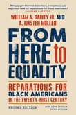 Book cover of From Here to Equality: Reparations for Black Americans in the Twenty-First Century