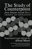 Book cover of The Study of Counterpoint: From Johann Joseph Fux's Gradus ad Parnassum