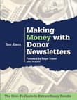 Book cover of Making Money with Donor Newsletters