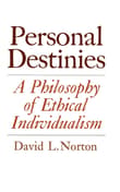 Book cover of Personal Destinies: A Philosophy of Ethical Individualism