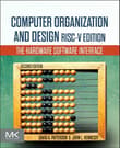 Book cover of Computer Organization and Design RISC-V Edition: The Hardware Software Interface