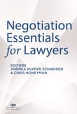 Book cover of Negotiation Essentials for Lawyers