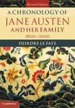 Book cover of A Chronology of Jane Austen and Her Family