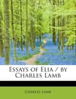 Book cover of Essays of Elia