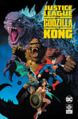 Book cover of Justice League vs. Godzilla vs. Kong