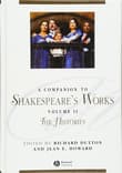 Book cover of A Companion to Shakespeare's Works, Volume II: The Histories