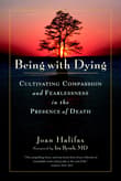 Book cover of Being with Dying: Cultivating Compassion and Fearlessness in the Presence of Death
