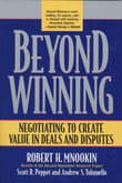 Book cover of Beyond Winning: Negotiating to Create Value in Deals and Disputes