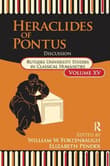 Book cover of Heraclides of Pontus
