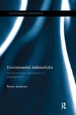 Book cover of Environmental Melancholia: Psychoanalytic dimensions of engagement