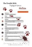 Book cover of The Trouble with Trying to Love a Hellion