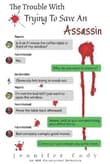 Book cover of The Trouble With Trying to Save an Assassin