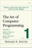 Book cover of The Art of Computer Programming, Volume 4, Fascicle 1, The: Bitwise Tricks & Techniques; Binary Decision Diagrams