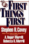 Book cover of First Things First
