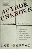 Book cover of Author Unknown: On the Trail of Anonymous
