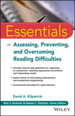 Book cover of Essentials of Assessing, Preventing, and Overcoming Reading Difficulties