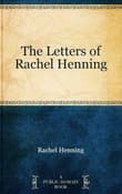 Book cover of The Letters of Rachel Henning