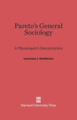 Book cover of Pareto's General Sociology
