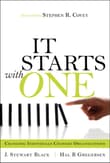Book cover of It Starts with One: Changing Individuals Changes Organizations