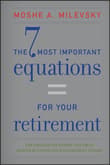 Book cover of The 7 Most Important Equations for Your Retirement: The Fascinating People and Ideas Behind Planning Your Retirement Income