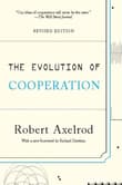 Book cover of The Evolution of Cooperation