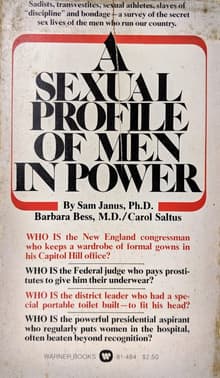 Book cover of A Sexual Profile of Men in Power