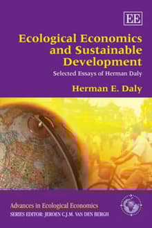 Book cover of Ecological Economics and Sustainable Development, Selected Essays of Herman Daly