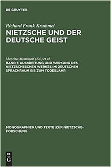 Book cover of Nietzsche und der deutsche Geist, 4 vols.