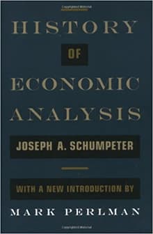 Book cover of History of Economic Analysis