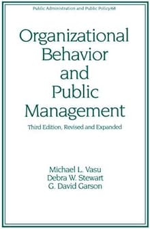 Book cover of Organizational Behavior and Public Management