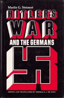 Book cover of Hitler's War and the Germans