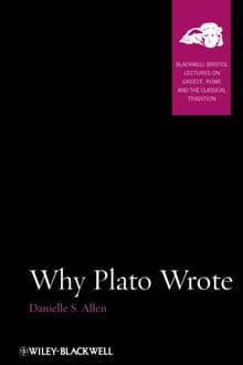 Book cover of Why Plato Wrote