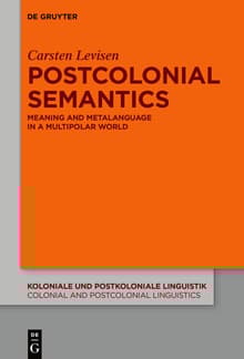Book cover of Postcolonial Semantics
