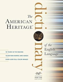 Book cover of The American Heritage Dictionary of the English Language