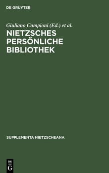 Book cover of Nietzsches persönliche Bibliothek