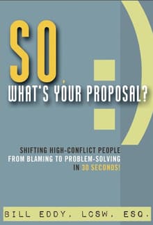 Book cover of So, What's Your Proposal? Shifting High-Conflict People from Blaming to Problem-Solving in 30 Seconds!