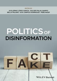 Book cover of Politics of Disinformation