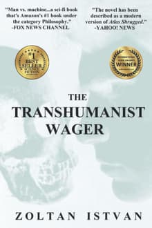 Book cover of The Transhumanist Wager