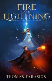 Book cover of Fire and Lightning: Saga of the Jewels Book One