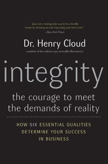 Book cover of Integrity: The Courage to Meet the Demands of Reality