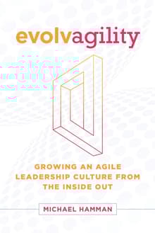 Book cover of Evolvagility: Growing an Agile Leadership Culture from the Inside Out