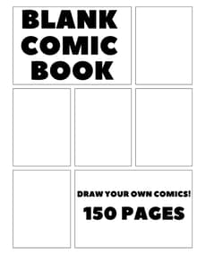Book cover of Blank Comic Book: Draw Your Own Comics