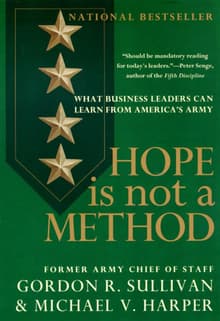 Book cover of Hope is not a Method