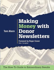 Book cover of Making Money with Donor Newsletters